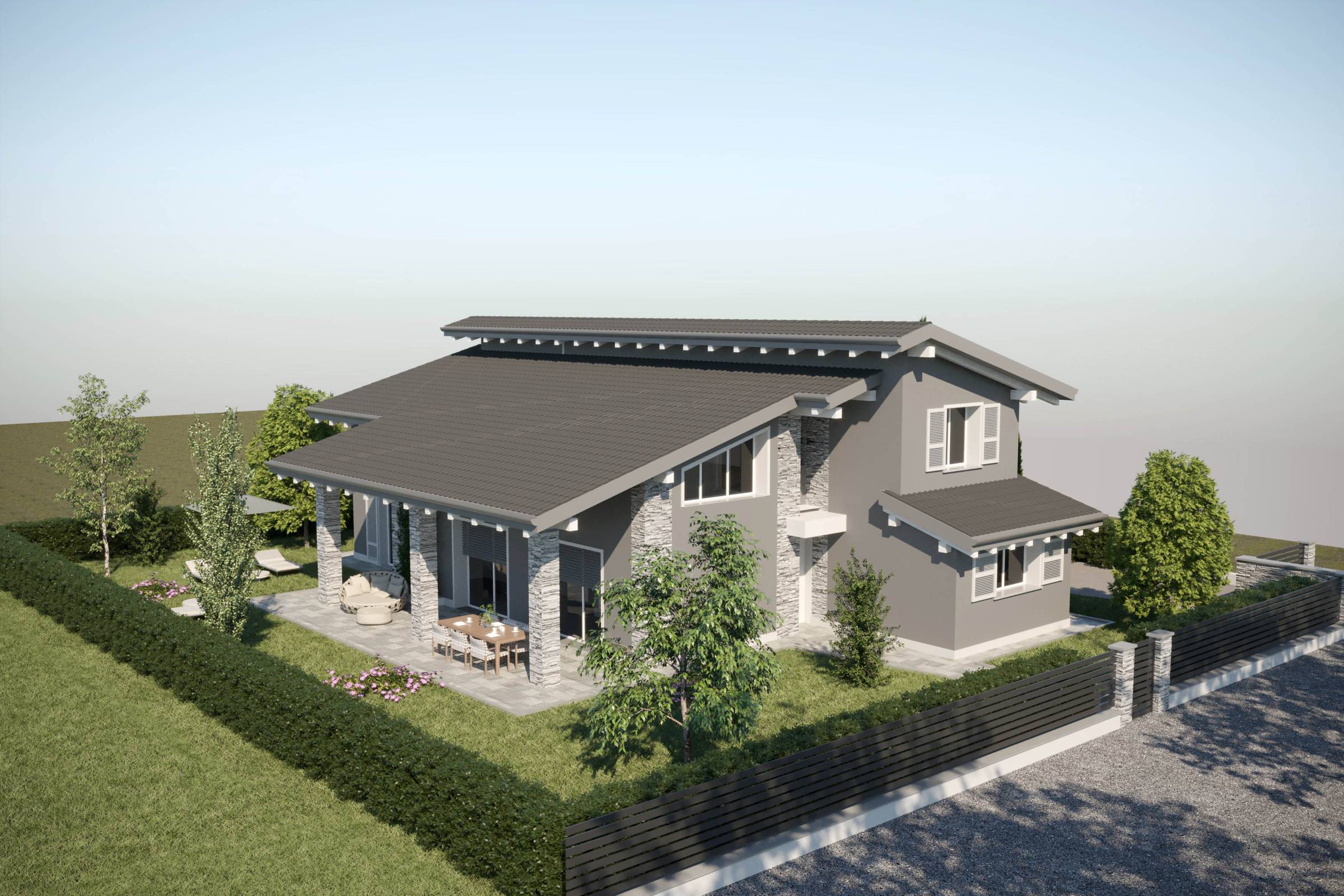Progettazione e realizzazione di nuova villa monofamiliare